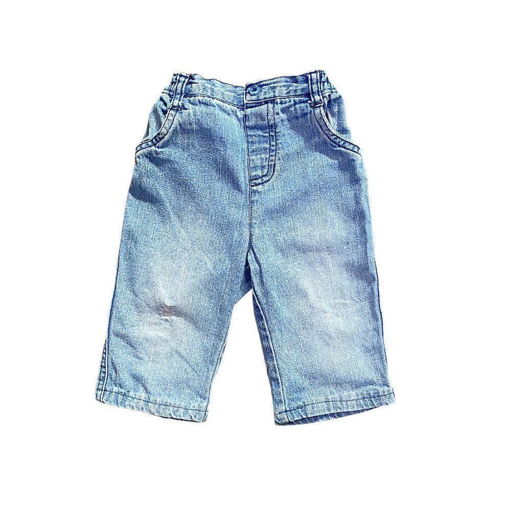 Vintage Wide Leg Capri Light Wash Jeans